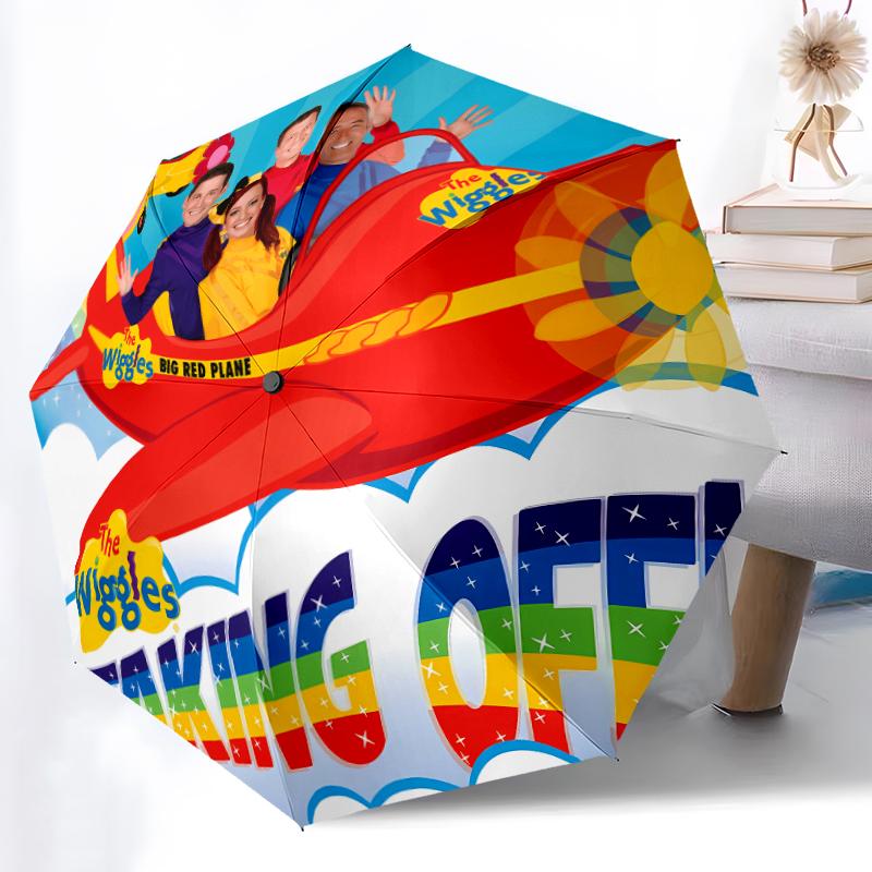 Printed The WigglesPrinted Folding Umbrella,Outdoor,Leisure,And Travel Umbrella,Durable Umbrella Fabric,Birthday And Holiday Gift