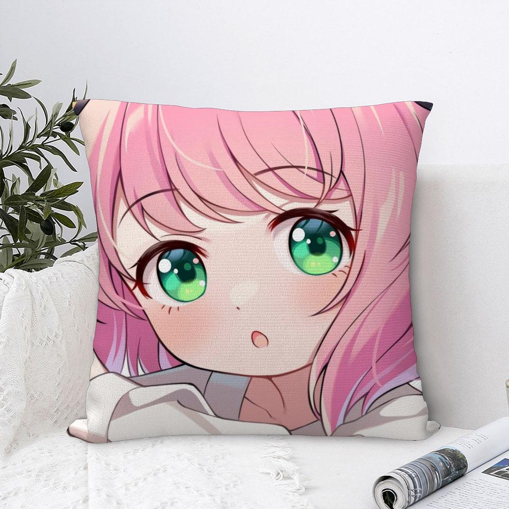 Anime Cute S-SpyX Family Pillow Case Sofa Decorative Home Double-sided Printing Short Plush Cushion Cover Throw Pillow Cover
