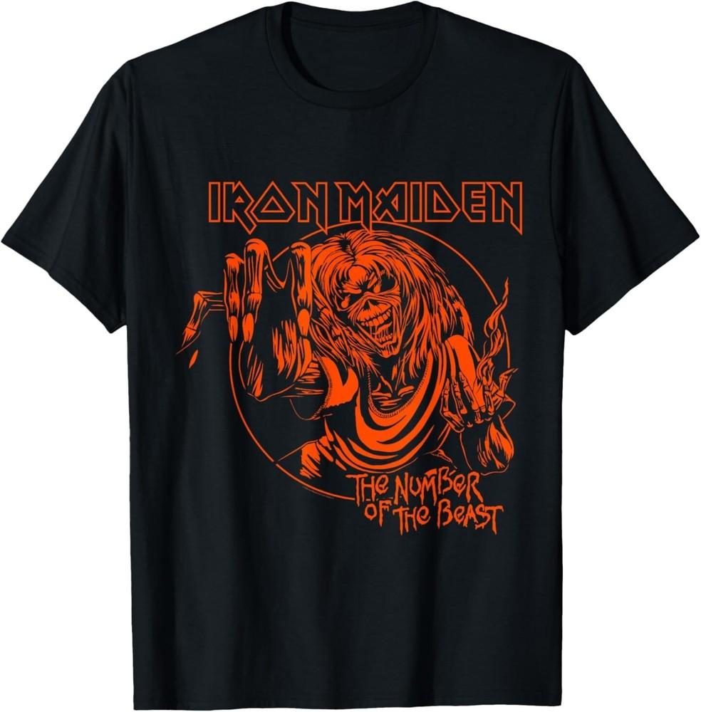 Iron Maiden - Number of the Beast Halloween Orange T-Shirt