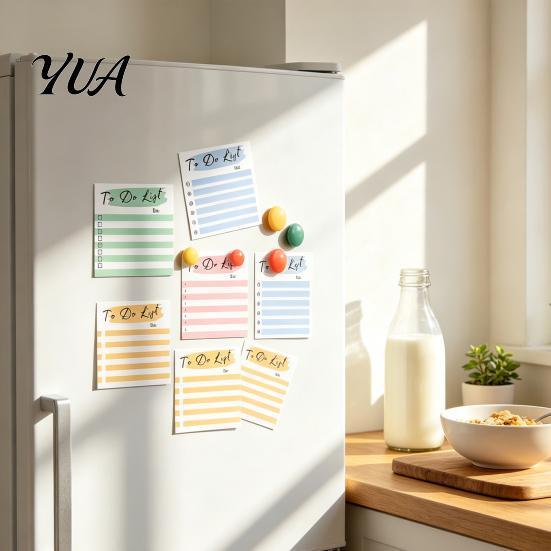 Striped Memo Pads Planning Sticky Notepads, Task Pads, Removable Self Adhesive Note Tags Self-Adhesive Paper for Daily To-Do Lists And Organization