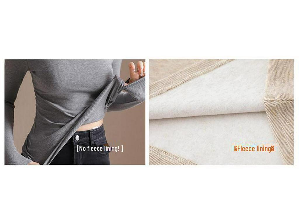 Женская облегающая плиссированная водолазка с длинными рукавами из немецкого бархата на осень/зиму