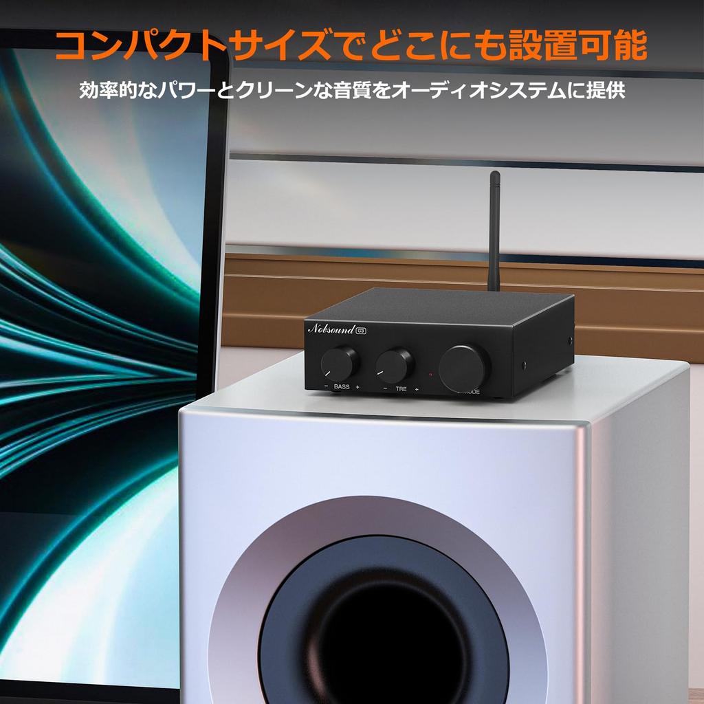 Nobsound G3 Мини-стереоусилитель Bluetooth 55 Вт x2 с чипом TPA3116, усилитель 5.0, регулировка басов/высоких частот, системы 2.0/2.1,