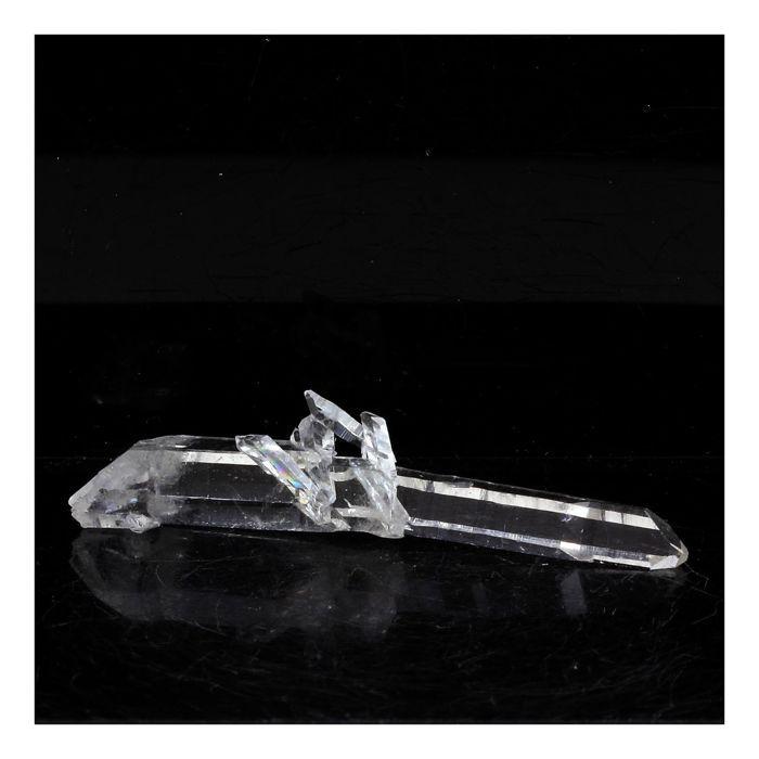 Pierres et Minéraux. Quartz biterminé. 11.20 ct. Puits Brides, La Gardette Mine, Bourg d'Oisans, France.