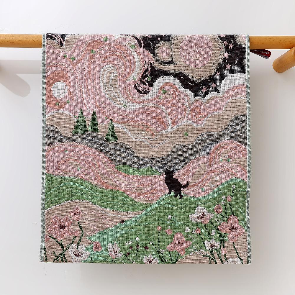 34x40см Кухонное полотенце Быстросохнущее Чистый хлопок Посудное полотенце Большое полотенце для рук Дом Ресторан