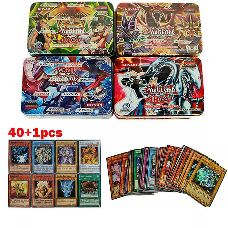 Изысканная Железная Коробка 41 шт. Игровые Карты Yugioh Для Детей и Коллекционеров