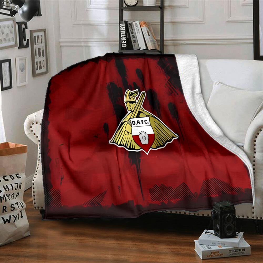 Dorset Rugby Club Emblem Flannel Blanket, Soft Polyester, Modern Design, All-Season for Camping, Travel, Gifts for holidays or birthdays