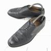 Bally Switzerland Leather Plain Toe 26.0 Black V-Front Dress Shoes Business(USED)