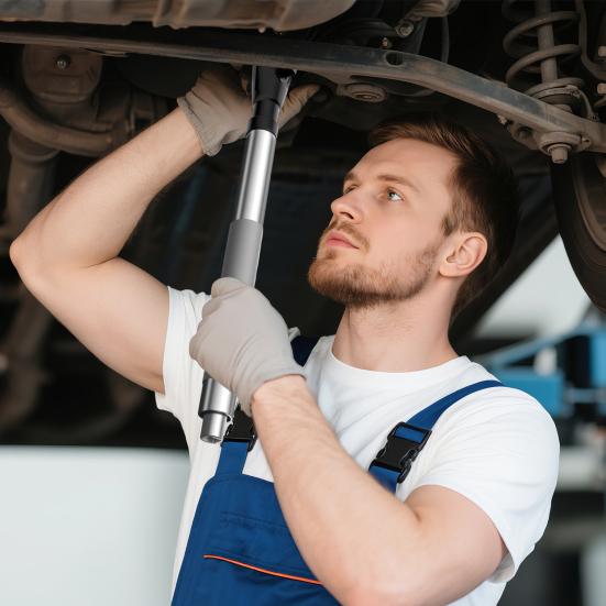 Offset Extension Wrench with Versatile Square Drive Adapters High Torque Output Multipurpose Impact Ratchet Wrench Extender Set