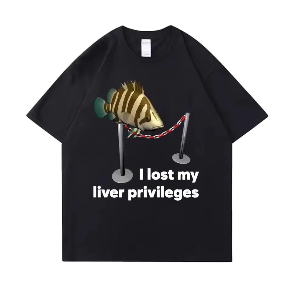 New Cotton Tees Meme T Shirt Unisex Unisex Eat Fish Day Teach Fish Unisex To Lifetime Funny Casual Cotton Tshirt Unisex