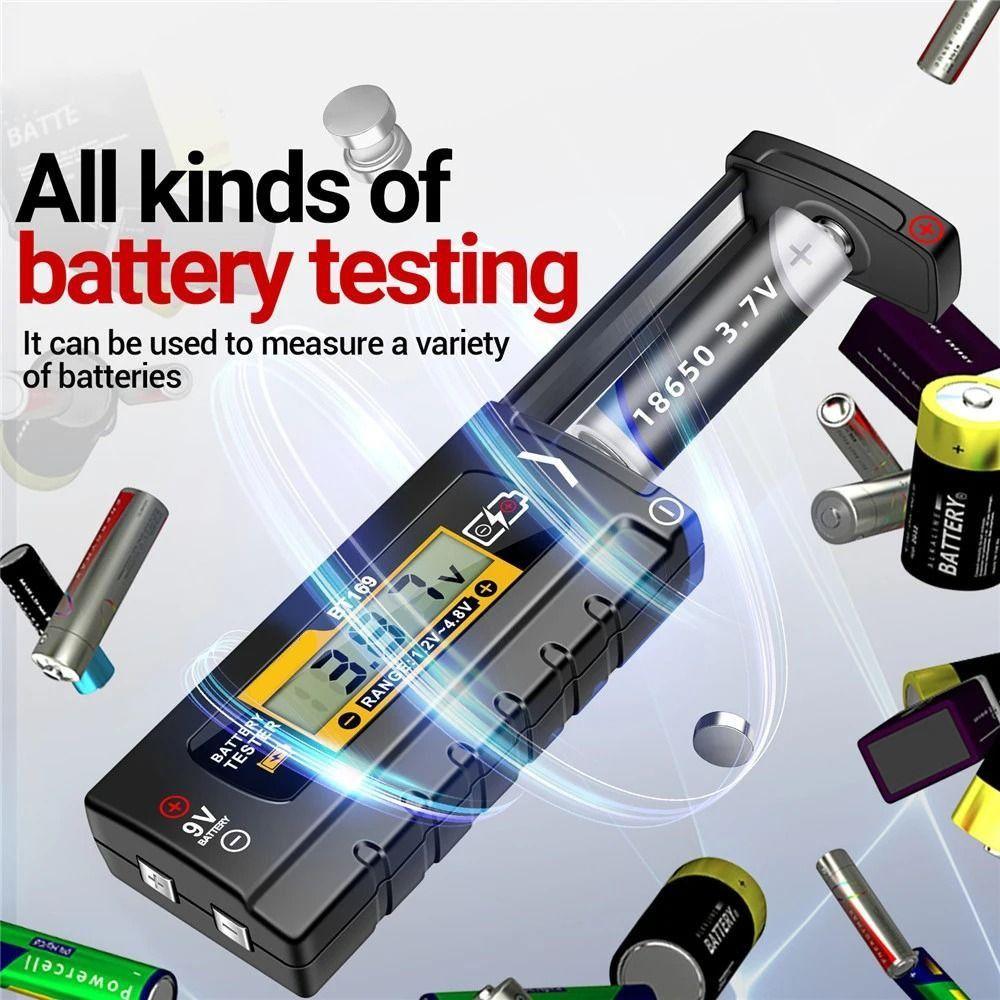Durable Battery Detector Digital Display Volt Test Checker Battery Analyzer Power Diagnostic Tool