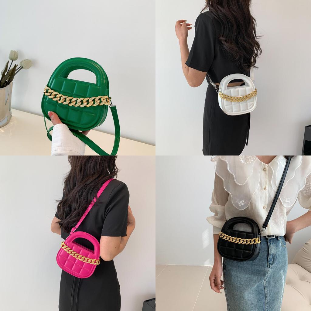 Chic Saddle Bag Stylish Handbag For Autumn Perfect For Casual Outfits In Black White Pink And Green