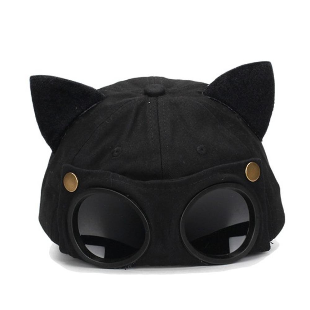 Pilot Glasses Men Baseball Hat Cat Ears Sunshade Hat Unisex Fashion Hats for Women  Outdoor