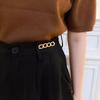 Smooth Chain Brooch, Waist Reduction Accessory, Dress Anti-exposure Buckle, Women's Elastic Waist Pin, Waist Cinching and Fixing Clothes