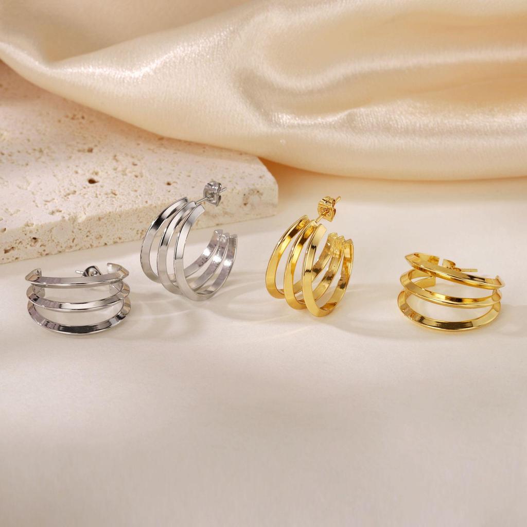 Серьги-косички из титановой стали 2025 года - Легкая роскошь, Новый стиль