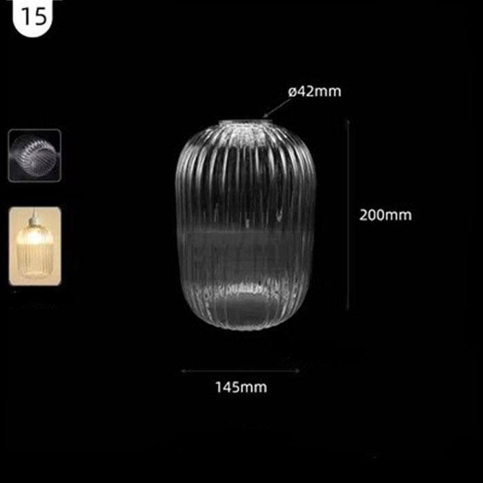 Большой прозрачный стеклянный абажур особой формы 42 мм, открывающаяся чаша, винная кружка, тыква, нестандартный прозрачный E26 E27, сменный абажур