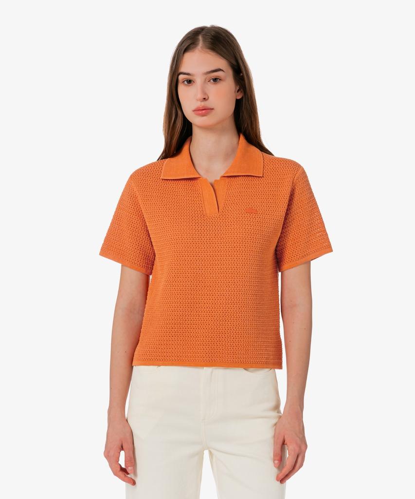 LACOSTE Женская вязаная крючком рубашка-поло Pf615E-56G Iy0
