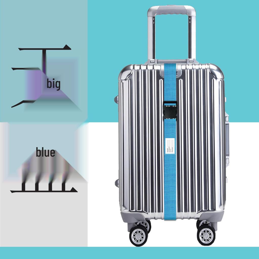 Однословный ремень для багажа с пряжкой: Надежный упаковочный ремень с фиксацией для чемоданов и тележек для трансграничных путешествий