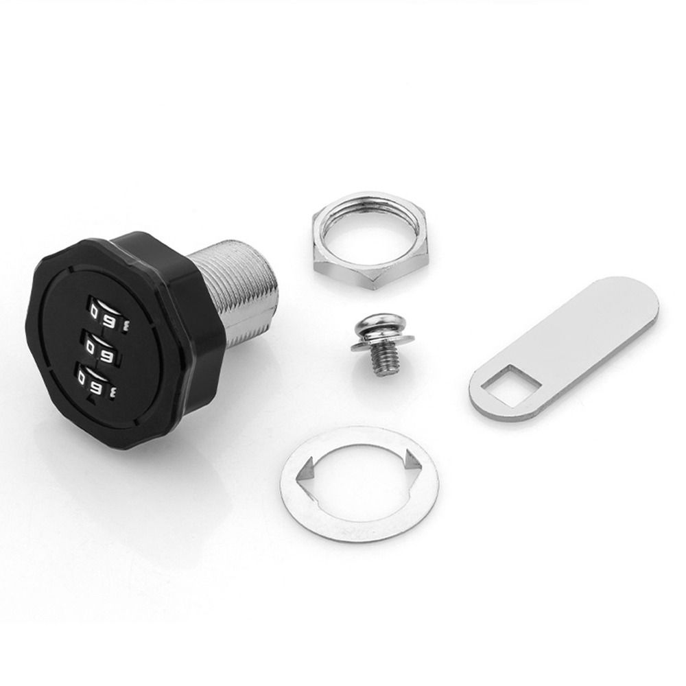 3-цифровой кодовый замок для шкафа, ящика, почтового ящика, шкафчика, мебели, противоугонный замок из цинкового сплава