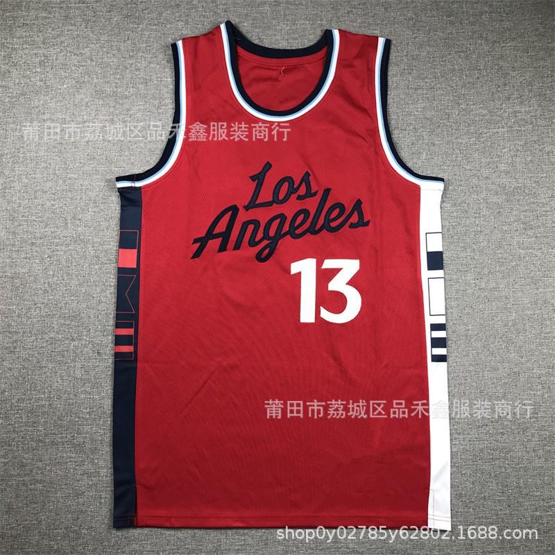 Custom Embroidered Basketball Jersey City Edition Men Women Cotton Sports Uniform LA Clippers Kawhi Leonard Paul George