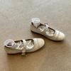 Shallow-mouthed Single Shoes Are Versatile for Women Flat One-strap Ballet Shoes