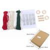 3PCS/Set Christmas Tree DIY Kits Woven Macrame Christmas Tree Set Wall Hangings Decor For Home Wall Hanging Ornament