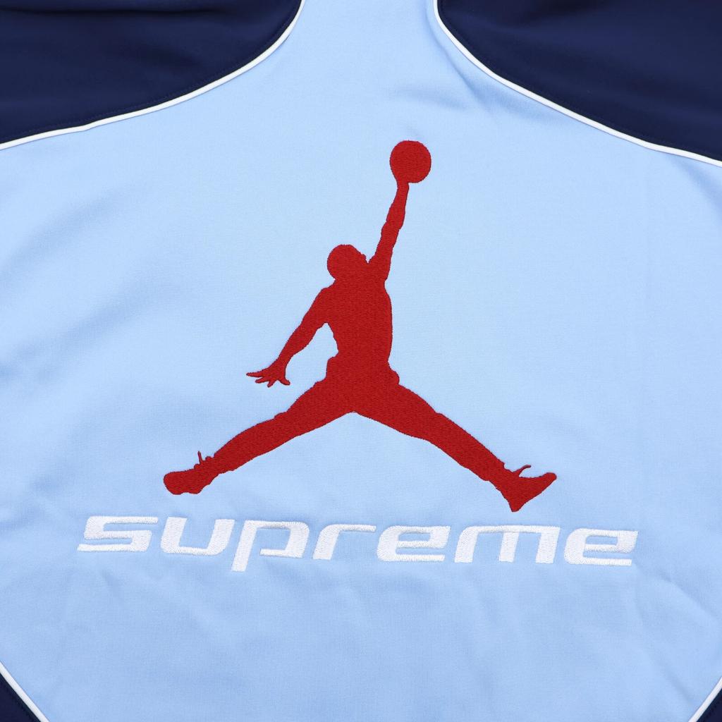 Верхняя кофта Supreme Jordan из трикотажа, синяя