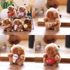 Cute Capybara Plush Toy Pendant With Pp Cotton Filling For Bag Decor And Gifts