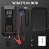 Car Jump Starter with Air Pump 4000A Jump Starter &150PSI Air Compressor, Portable Auto Power Banlk ,Tire Inflator, LED Light