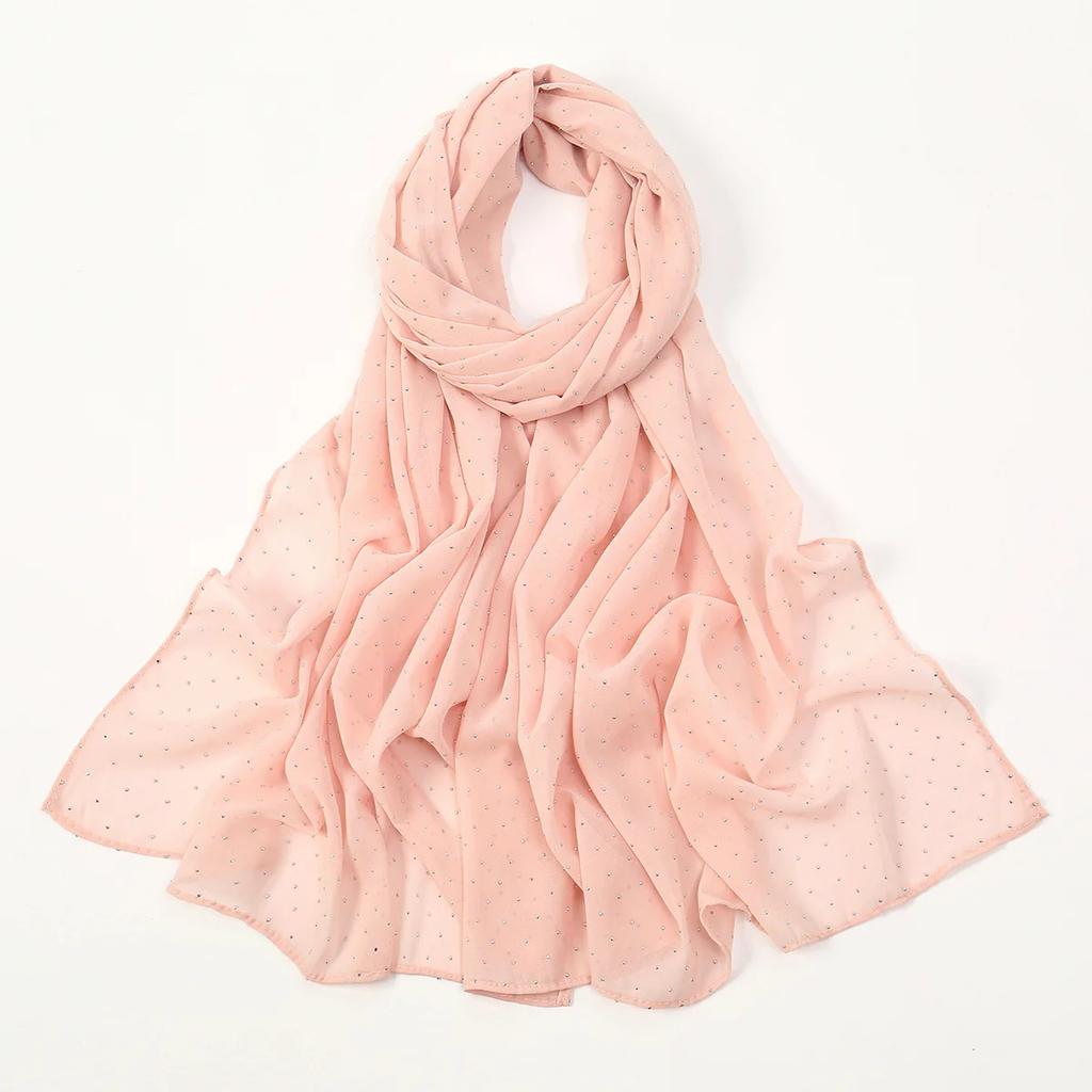 Летний шифоновый шарф с цветочным принтом - Шаль со звездным принтом Защита от УФ-лучей Однотонная Богемная повязка на голову для женщин