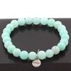 Stones and Minerals. Amazonite Beads Bracelet 8 Mm. Made In France. Customizable Size.