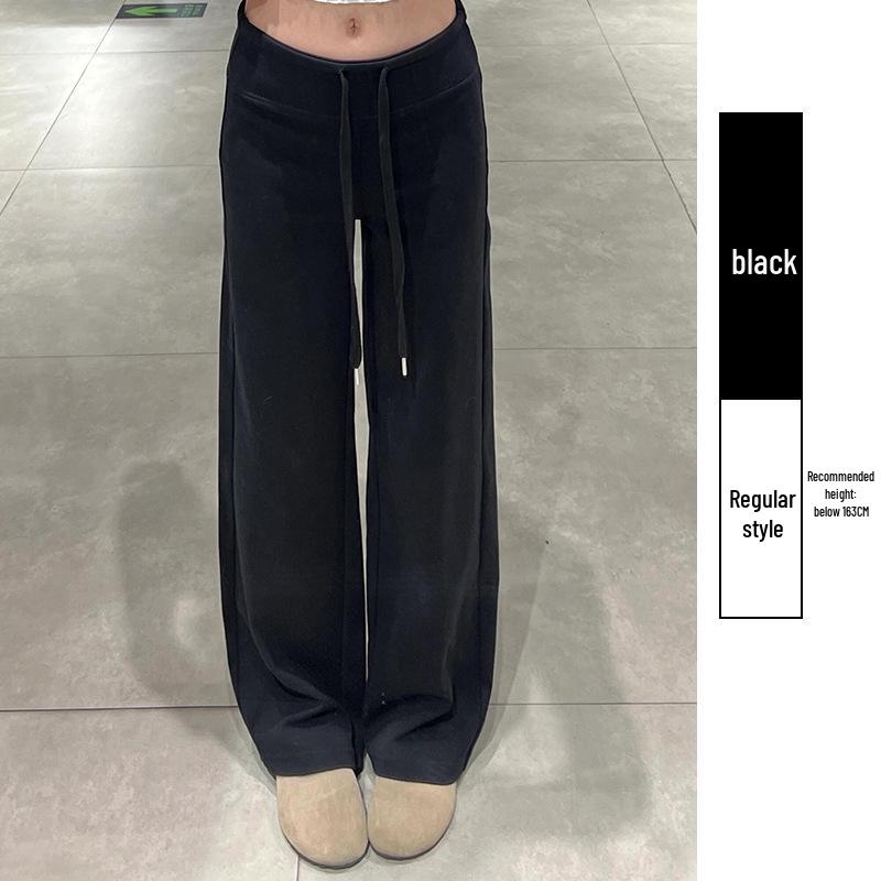 Lulu Unisex High Waist Slimming Sweatpants - Autumn 2026: Wide Leg, Plus Velvet