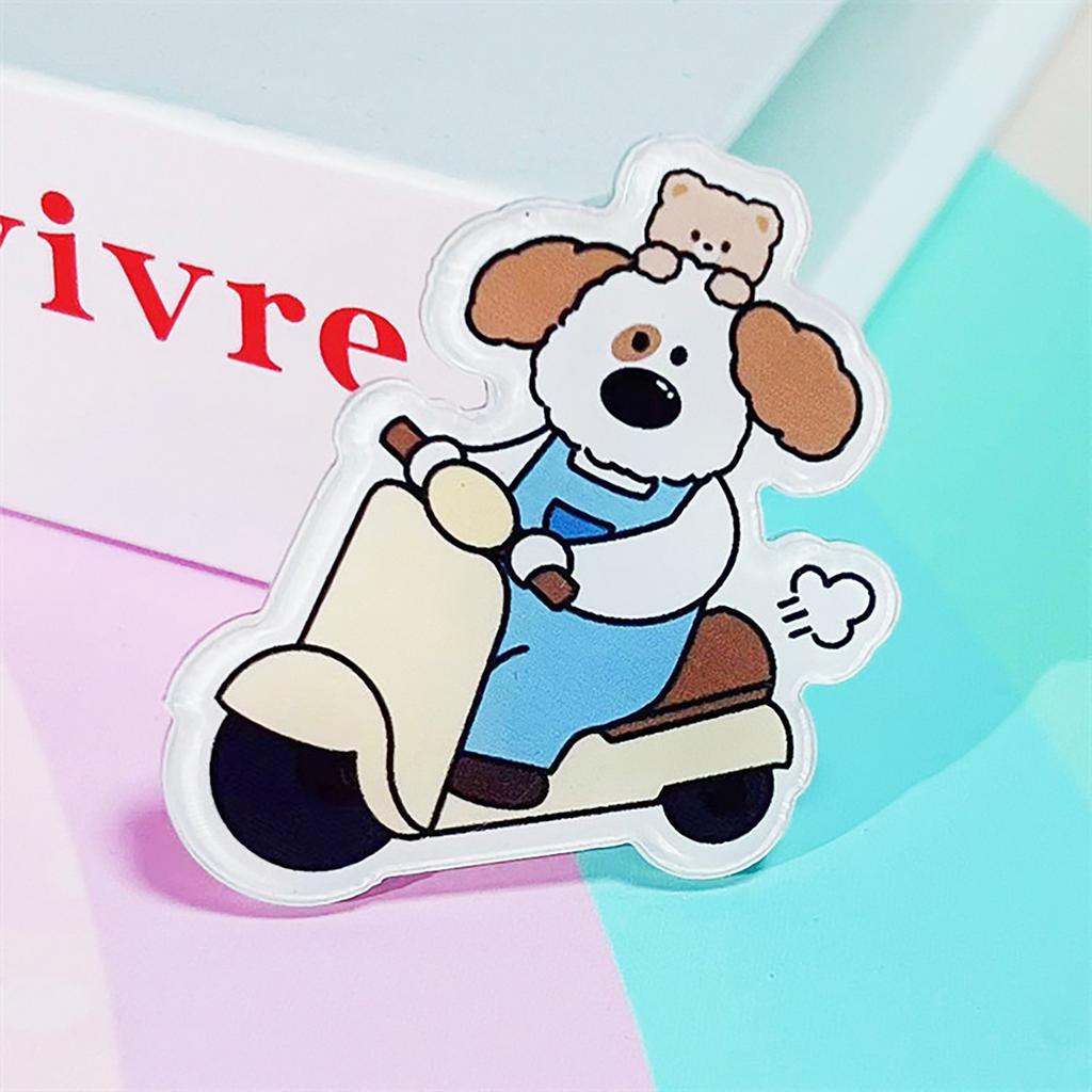 Милая и милая мультяшная акриловая брошь-значок в виде щенка, детский подарок, подвеска для девочки, маленькие украшения