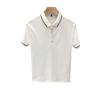 Men's High-End Pearl Ice Silk Polo Shirt, Summer 2023, Short-Sleeved Business Lapel T-Shirt