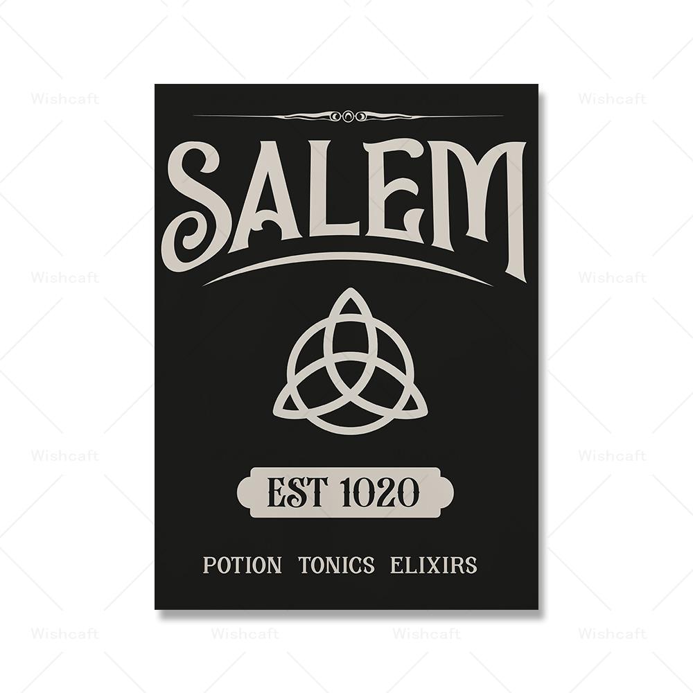 Boho Halloween Prints Trendy Wall Art Witchy Halloween Poster Pictures Vintage Kitchen Wall Canvas Painting Room Home Decor