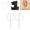 Chic Alloy Tassel Earrings For Women Fashionable European American Style