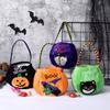 Halloween Loot Party Kids Pumpkin Trick Or Treat Tote Bags Candy Bag Halloween Candy Storage Bucket Portable Gift Basket