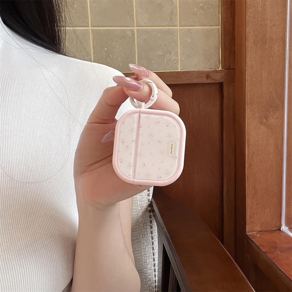 Ins pink floral application AirPods pro1 generation protective case 1 generation pro1 generation apple bluetooth headset case female