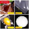 Jinghuisichuang Vacuum Food Bags [Smooth Surface 12*17cm], PE+PA Fresh-Keeping Sealing Bags, Air-Suction Compressed Packaging Bags, 100 Pieces