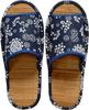 FASPROJECT Летние тапочки с бамбуковыми стельками и наружной комнатой, окрашенной индиго, японские, удобные для мужчин и мужские (Размер L/Цветочный) - Прошивка, Обувь,