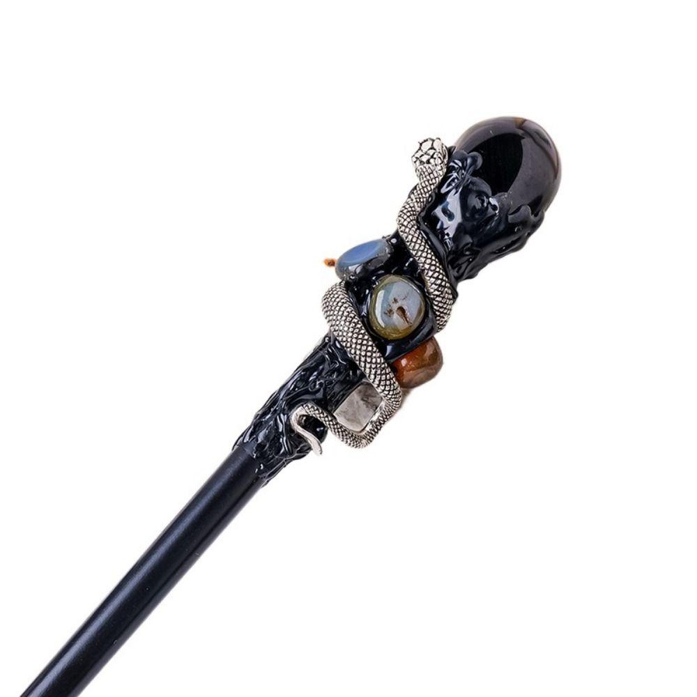 Волшебная палочка из кристаллов ручной работы, ведьмина волшебная трость, изысканная натуральная хрустальная волшебная палочка для косплея