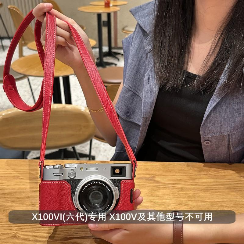 Fuji X100VI Camera Case With Strap Palm Print Design XT30 III XT50 XS20 Micro Bag Shockproof Single Shoulder