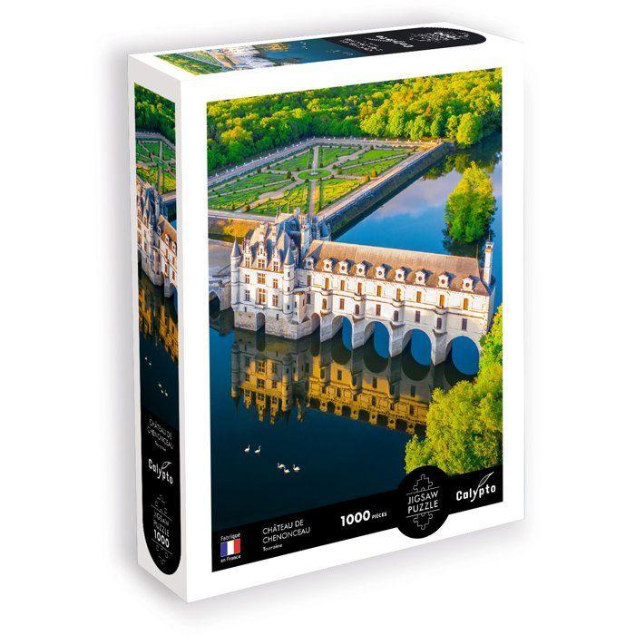 Puzzle - SENTOSPHERE - Calypto - 1000 pieces - Château de Chenonceau - Touraine - Toucher soyeux - Des 9 ans