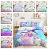 3D Mermaid Bedding Set Girls' Room Duvet Cover and Pillow Case Cute Girls' Microfiber Fabric Home Decoration