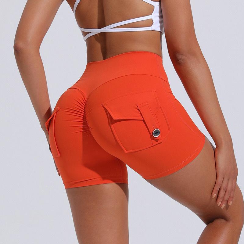 Women's Quick-Dry Fitness Yoga Shorts with Pocket