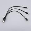 1 шт. 2 шт. 20 см 0,2 м USB-папа на 3-way micro USB Разветвитель Адаптер Кабель питания 3-портовый USB-разветвитель для зарядки