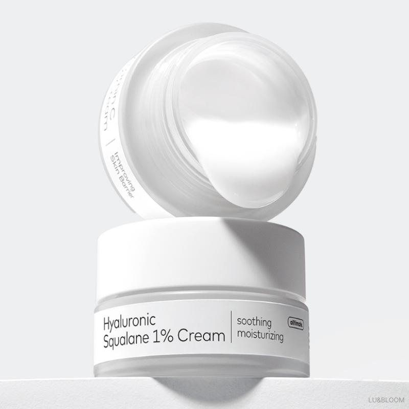 The Face Shop Alltimate Успокаивающий увлажняющий крем с гиалуроновой кислотой и скваланом 1% 50 мл (+Бесплатный подарок)