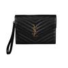 Ysl Monogram Кожаный Клатч Женский Клатч Черный 617662-BOW01-1000