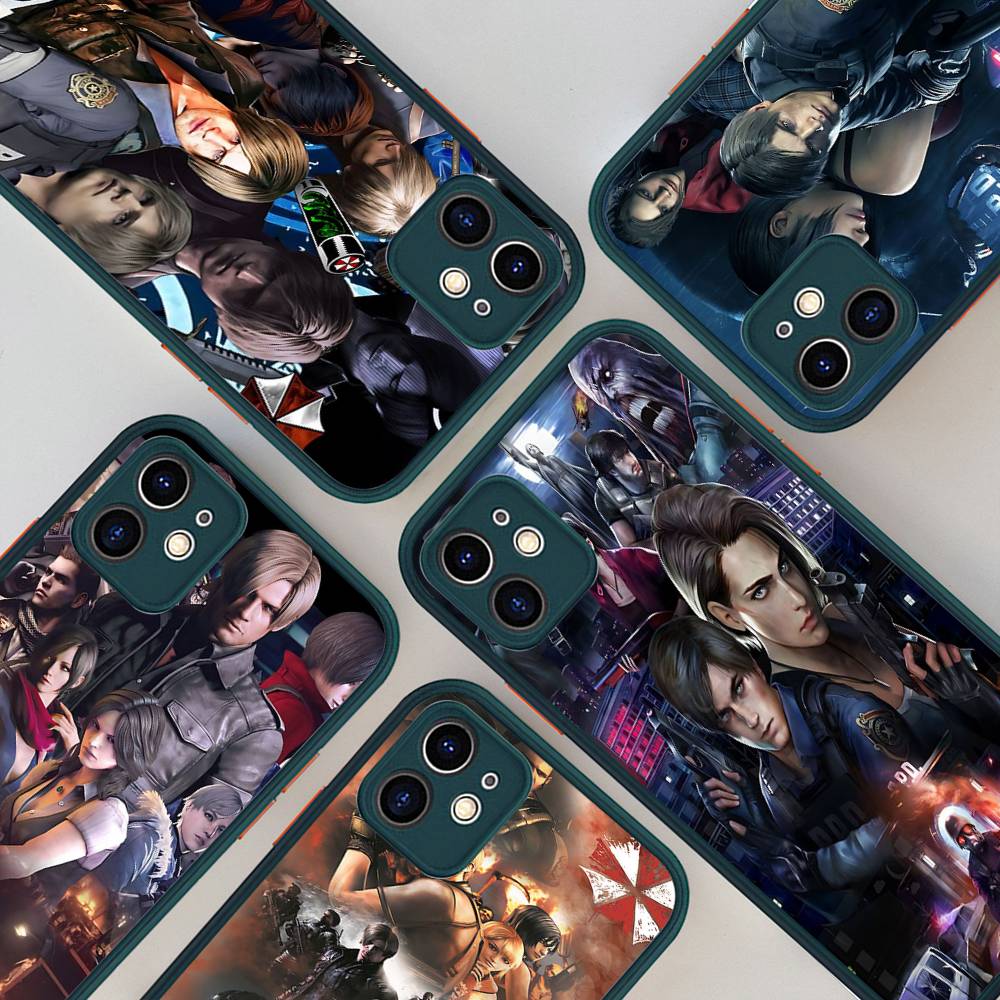 Чехол для телефона R-Resident E-Evil для IPhone 15 16 Pro Max 11 12 13 14 XS XR X Plus 16E, матовый, полупрозрачный