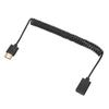 HD Multimedia Interface Male to Female Coil Cable 2K 4K 60HZ 1.8M Spring Wire HD TV Computer Notebook Display Projector