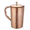 Pure Copper Hammered Jug for Serving and Storing Water with Many Ayurvedic Health Benefits (1600 ML)